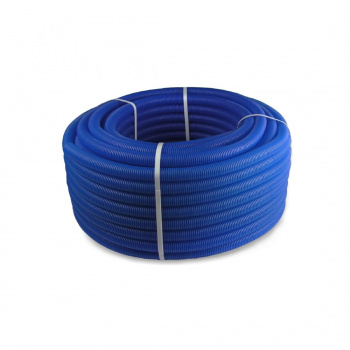 Труба гофрированная полиэтилен, цвет синий, D 25 мм, (внутренний 21 мм) RTP