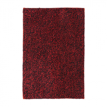 Коврик мягкий для ванной комнаты 40х60 см, Graffity, красный/черный