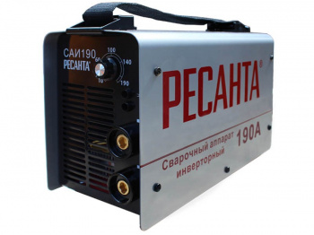 Сварочный инвертор Ресанта САИ-190, 10-190А, 140-260В, 1,6-5,0мм 