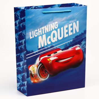 Пакет подарочный "McQueen", Тачки, 31х40х11,5 см      