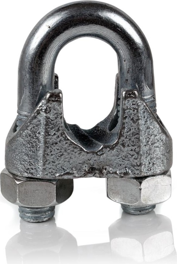 7-0010350 Зажим для троса цDIN 741 14 мм (2 шт) - пакет М