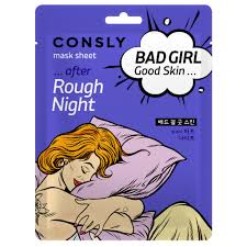 Маска CONSLY тканевая BAD GIRL - Good Skin после бурной ночи 23 мл