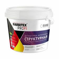 Штукатурка акриловая FARBITEX PROFI фактурная фракция 0,2-0,5мм, 16кг