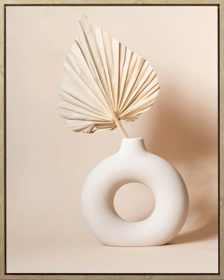 221889XCC Постер Лист пальмы в вазе 40х50х2,5см