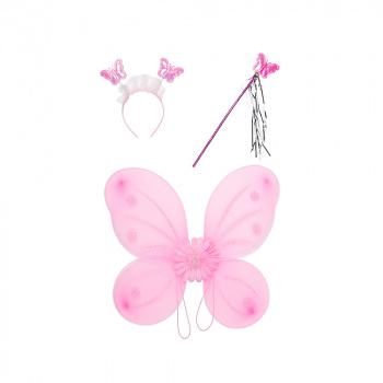 Набор маскар: крылья бабочки, украш.на голову, волшебная палочка, юбка для детей старше 3-х 48*38см