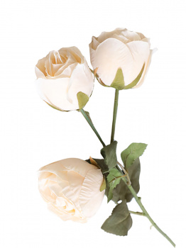 Букет искусственных цветов Кремовая Роза из ткани 51х10х5см