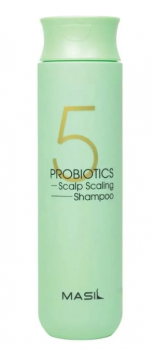 Шампунь с пробиотиками  для глубокого очищение Masil 5 Probiotics Scalp Scaling Shampoo 300мл