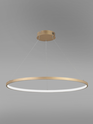Люстра подвесная V2516-8/1S, LED 41Вт, 4000К, 16м2, цвет золото