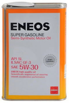Масло моторное ENEOS Super Gasoline SL П\Синтетика 5W30 1л