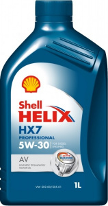 Масло моторное Shell Helix HX7 X 5W-30, П/Синтетика 1л