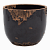 Кашпо керам. LUCCA EROSION NERO d13.5; h11 см черный под старину