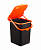 Контейнер д/мусора 18л "Пуро" Оранжевый