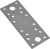 З-КП140-55 Пластина крепежная 180х40х2,0мм оцинк., (1-100) СФ