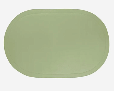 Салфетка сервировочная "Leather Oval" 28,5х43,5см, цв.зеленый