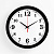 2436471 Часы настенные Классика, арабские цифры, черный обод, 28х28 см