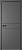 Полотно дверное ПВХ 600 "N03" эмалит графит  (черная алюм.кромка с 4-х сторон, магнитная защелка)