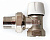 Клапан радиаторный 1/2", угловой, настроечный  TIM  