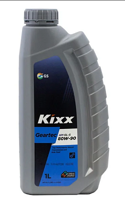 Масло трансмиссионное 80W90 GL-5 GS KIXX GEARTEC П/Синтетика 1л