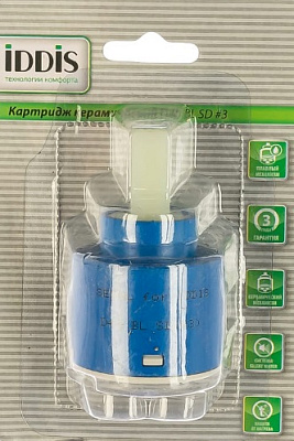 Картридж для смесителя IDDIS D40 BL SD #3,d-40 мм, керамика, без ножек