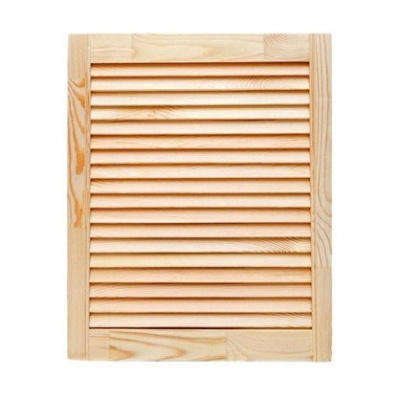 РБ-00001105 Дверь жалюзийная 494х605х20мм сорт А (хвоя)