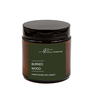 Свеча SF "Burned Wood", Сожженное дерево, 90гр