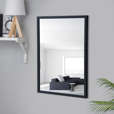 10320855 Зеркало настенное в черной раме 50х70 см