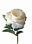 Цветок искусс.Белая Роза из ткани (искусственный шелк, полиэтилен) 28х9х9см