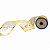 Лента новогодняя Золото цепь из полиэстера с запаянной кромкой 270х6,3х0,01см