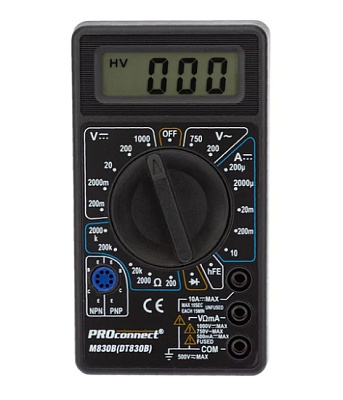 Портативный мультиметр M830B (DT830B) PROconnect