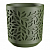 Кашпо "Leaves" d16см h17см 2,5л. Оливка/Оливка КШ-9570