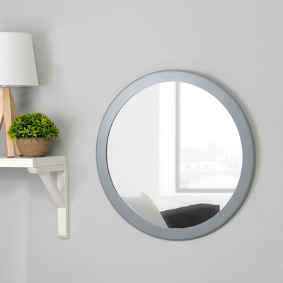 7612769 Зеркало настенное в раме , 42х42 см, цвет серый