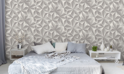 88187-06 Обои флизелиновые Kaleidoscope, мотив серый 1,06х10м1