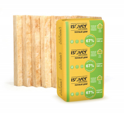 Утеплитель Изовер Теплый Дом 100х610х1170мм 5кв.м 7шт-уп
