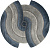 GP-00105155 Ковер SAFIR KARMEN HALI 00836T, 1,17х1,17, DAIRE, GREY-BLUE