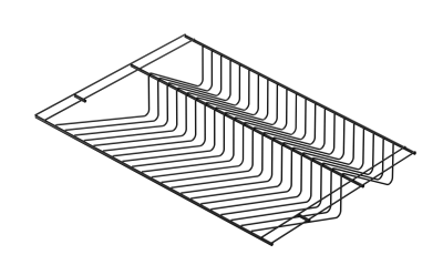 L9442BL Полка для обуви 603х404мм черный