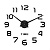 Часы-наклейка "Элегант"с, d-120 см, черные