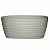 Кашпо овальное Sahara petit с прикреп. подд. d27*13; h11,85 см; 2,65л св. серый(jasnoszary)  050502