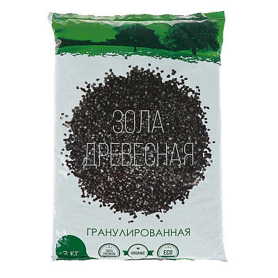 Зола древесная гранулированная 2 кг  (НОВ-АГРО)