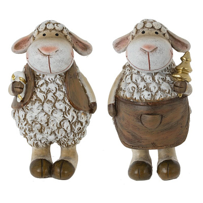 Фигурка декоративная "Овечка", L5,5 W4,5 H9,5 см, 2в., L5,5 W4,5 H10 825310