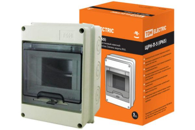 SQ0908-0001 Бокс ЩРН-П-5 модулей навесной пластик IP65 TDM