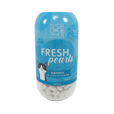 Гранулы дезодорирующие для кошачьего туалета FRESH Pearls океан 450 мл Mpets