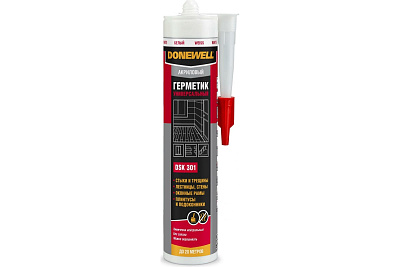 Герметик DoneWell DSK-301 260мл акриловый универсальный белый