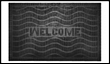 Коврик придверный 40х60см, черный "Welcome"