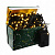 Электрогирлянда комнатная, L10,5 м, 100 теплых белых LED ламп 5,5W, 8 реж.свеч., шнур зеленый 1,5 м