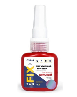 Клей-герметик анаэробный, 50 гр, разборный, красный, SANFIX