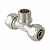 Тройник обжимной 16х1/2", наружная резьба, Valtec