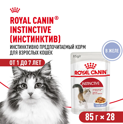 Корм Royal Canin д/кош Instinctive с 1 до 7лет Желе 85г