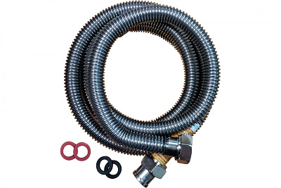 Подводка сильфонная газ (вода)  1/2", 50 см, гайка-гайка, ELKA