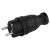 Б0044540 Вилка IP44 каучук c-з 16A черная ЭРА