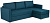 Диван трехместный угловой Вало КП Malmo 81 SA (turquoise) 229х91(156)х72, цвет бирюзовый